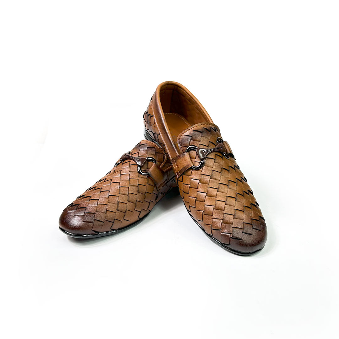WOVEN LEATHER SHOES
