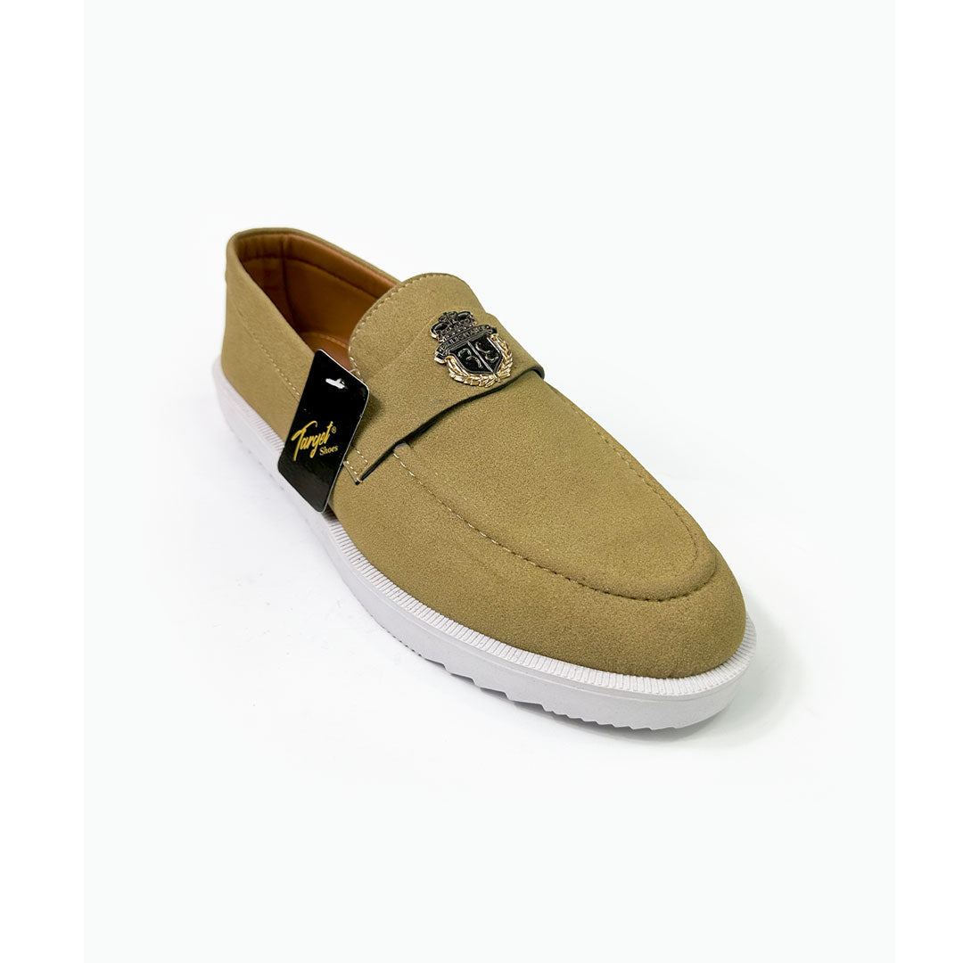 SUEDE CREST LOAFERS