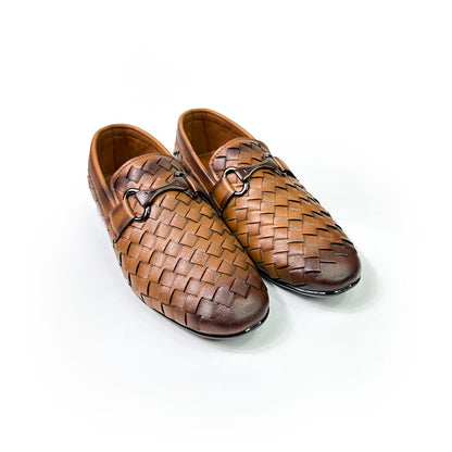 WOVEN LEATHER SHOES