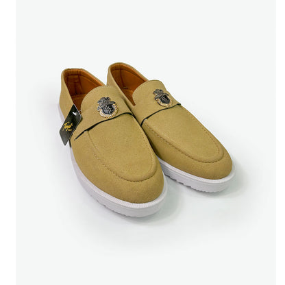 SUEDE CREST LOAFERS
