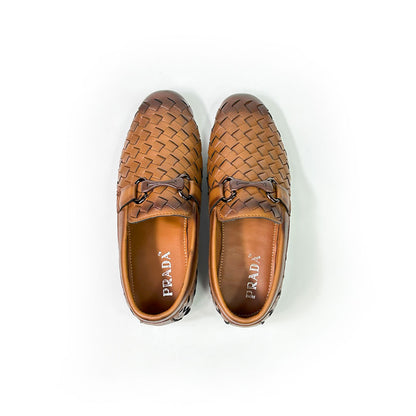 WOVEN LEATHER SHOES