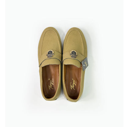 SUEDE CREST LOAFERS