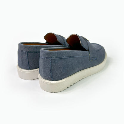 SUEDE CREST LOAFERS