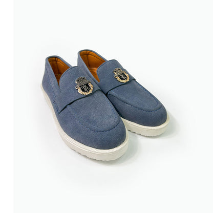 SUEDE CREST LOAFERS