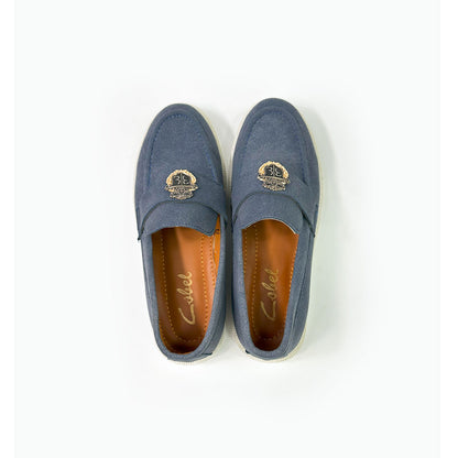 SUEDE CREST LOAFERS